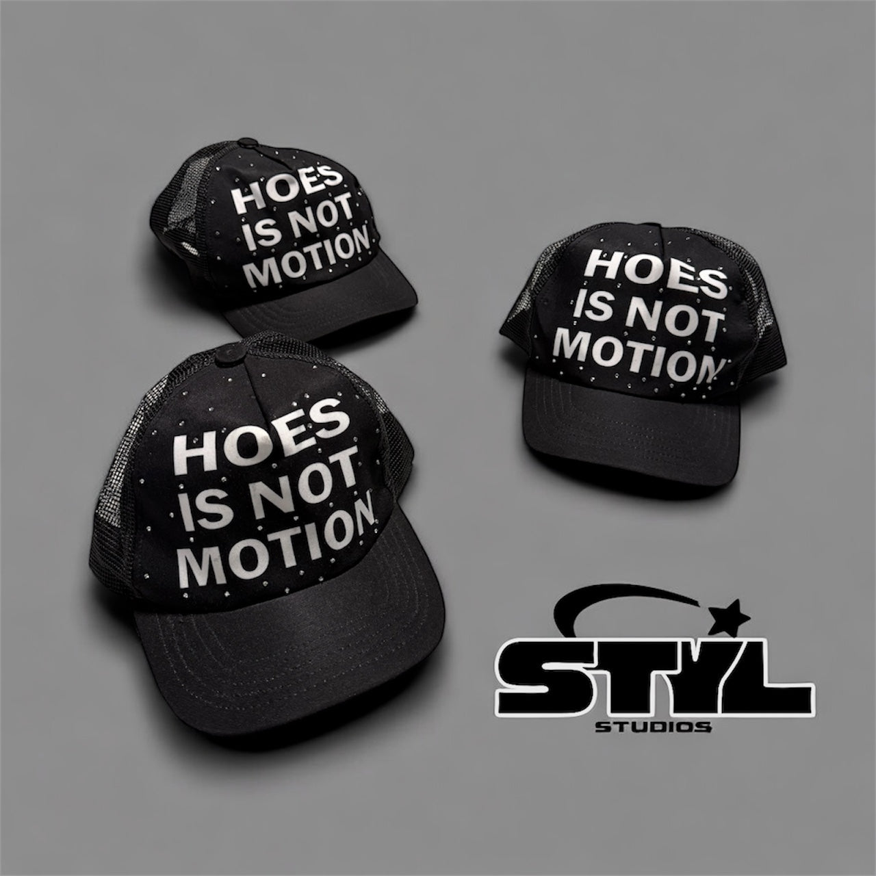 “Hoes Is Not Motion” Trucker Hat